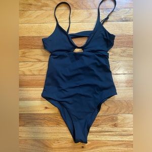 Black Tavik cutout one-piece size small